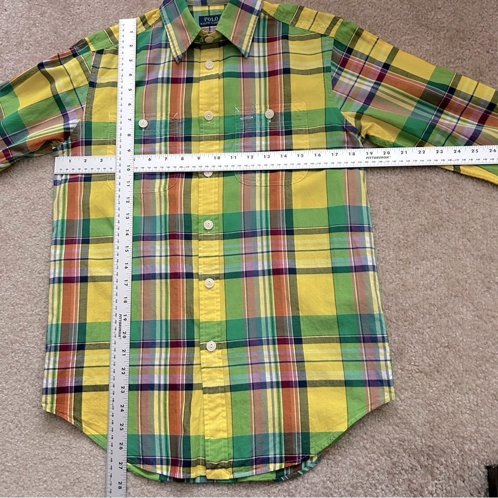 Polo Ralph Lauren Long Sleeve Button Down Multicolor Plaid Shirt - Picture 5 of 7